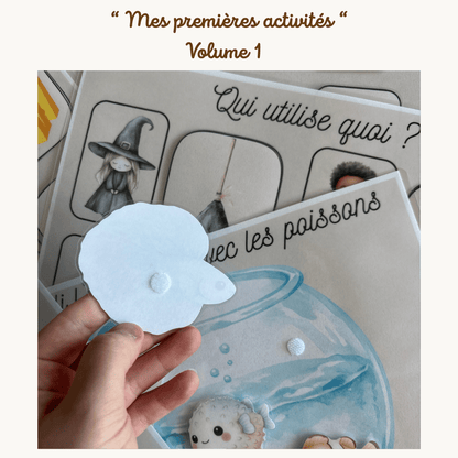 Pochette de planches d'activités éducatives à scratch "Mes premières activités Volume.1"