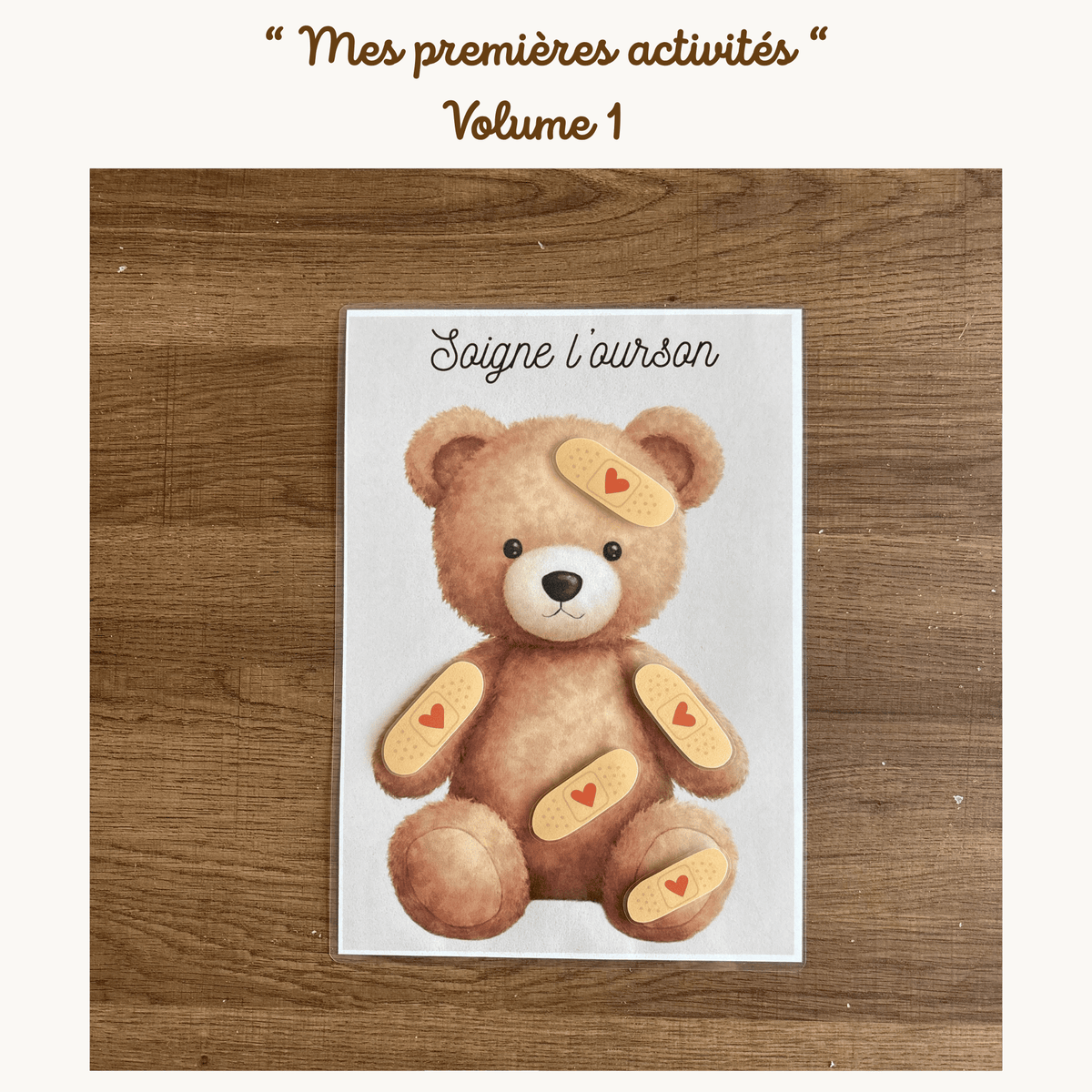 Pochette de planches d'activités éducatives à scratch "Mes premières activités Volume.1"