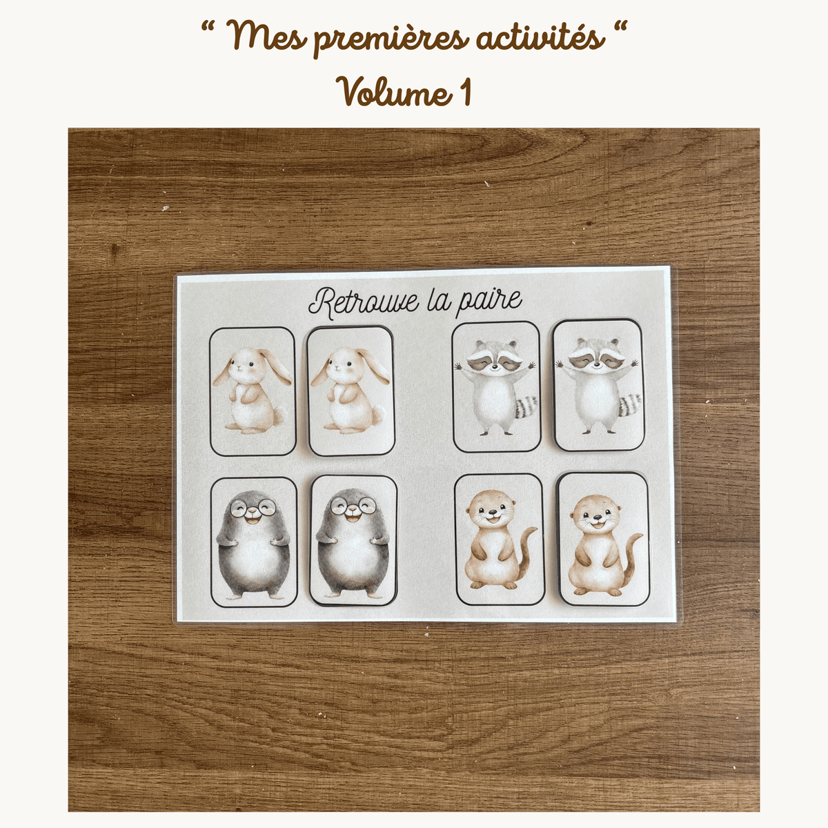 Pochette de planches d'activités éducatives à scratch "Mes premières activités Volume.1"