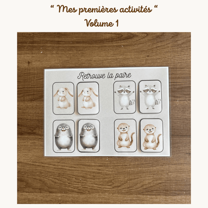 Pochette de planches d'activités éducatives à scratch "Mes premières activités Volume.1"