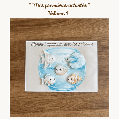 Pochette de planches d'activités éducatives à scratch "Mes premières activités Volume.1"