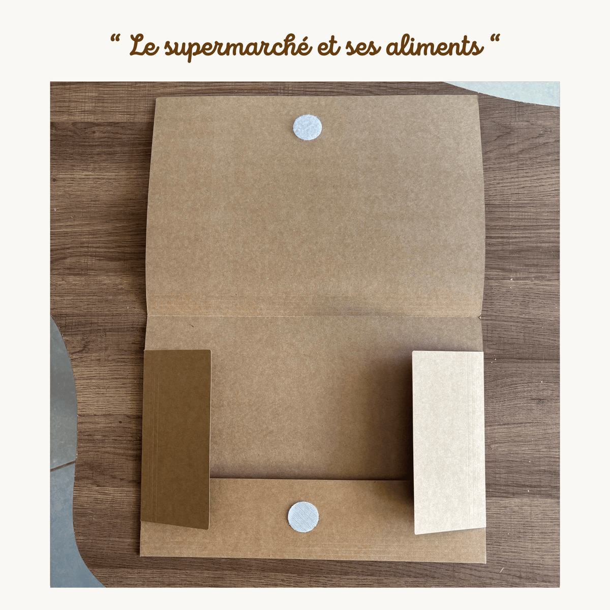Pochette de planches d'activités éducatives à scratch "Le supermarché et ses aliments"