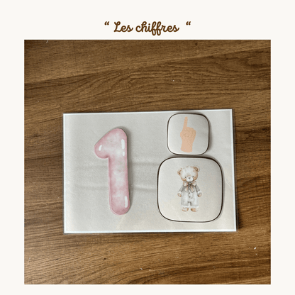 Pochette de planches d'activités éducatives à scratch "Les chiffres"