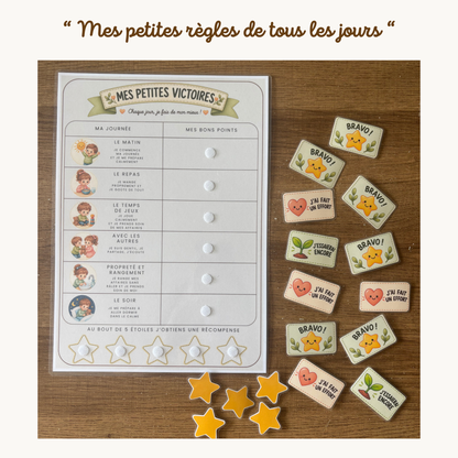 Pochette de planches éducative à scratch "Mes petites règles de tous les jours"