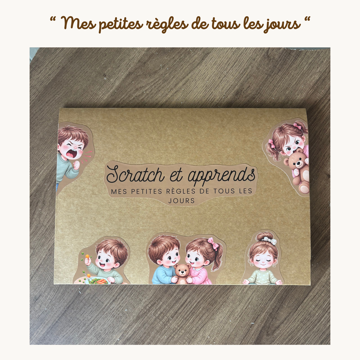 Pochette de planches éducative à scratch "Mes petites règles de tous les jours"