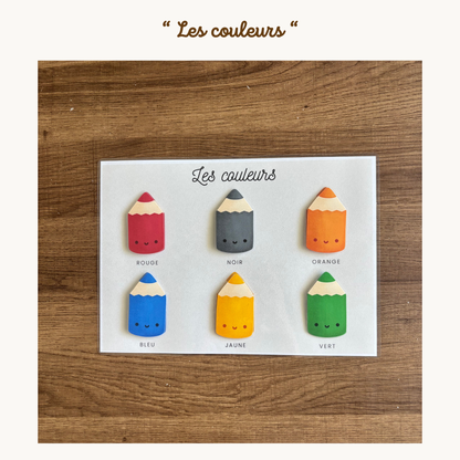 Pochette de planches éducative à scratch "Les couleurs"