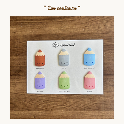 Pochette de planches éducative à scratch "Les couleurs"