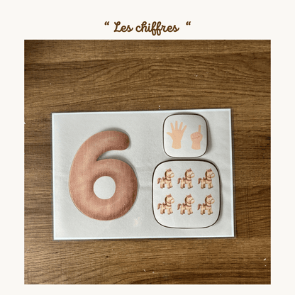 Pochette de planches d'activités éducatives à scratch "Les chiffres"