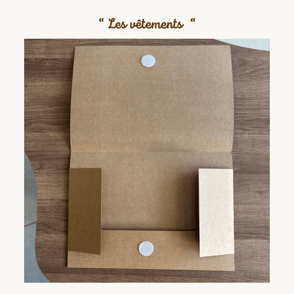 Pochette de planches d'activités éducatives à scratch "Les vêtements"