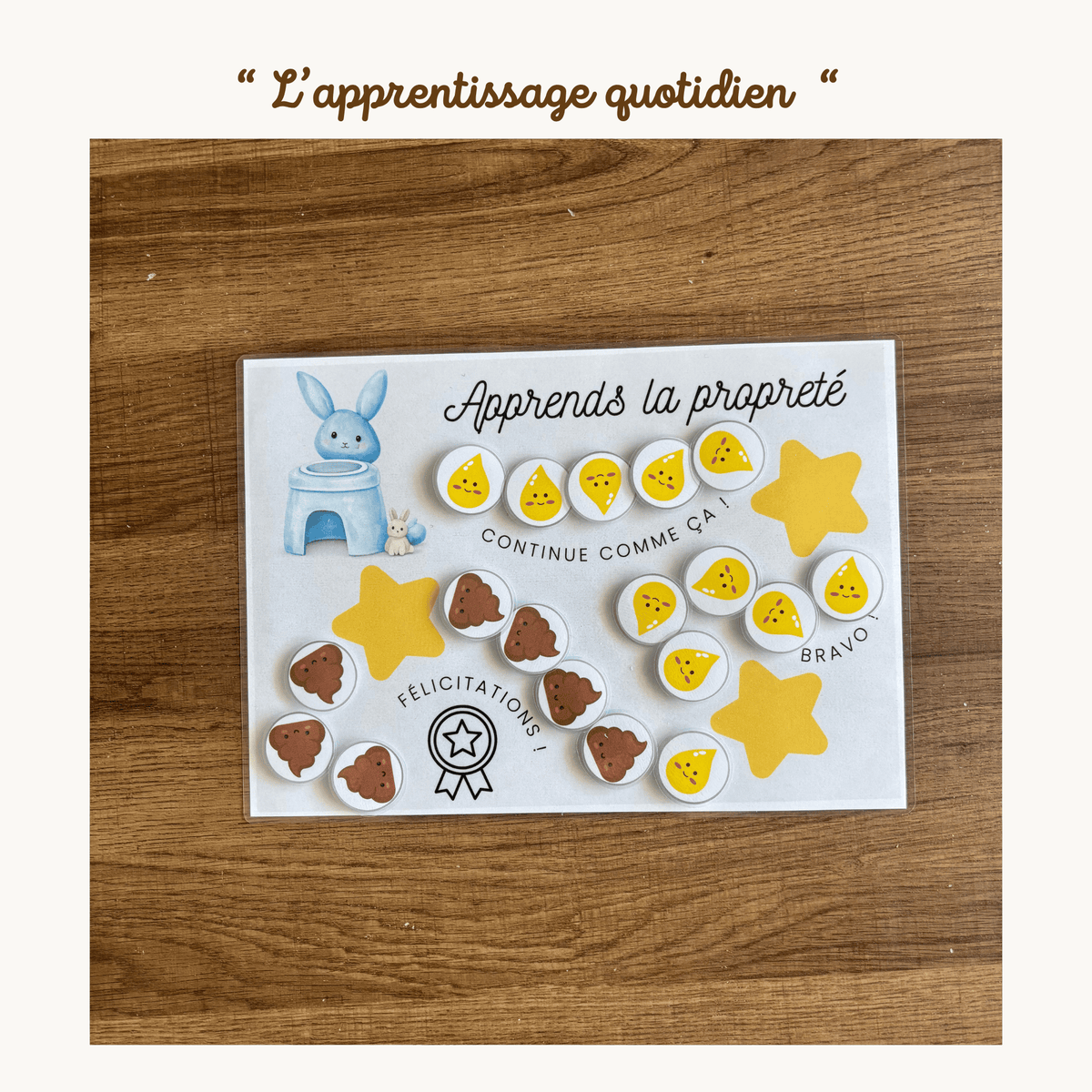 Pochette de planches éducative à scratch "L'apprentissage quotidien"