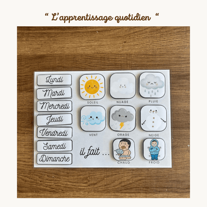 Pochette de planches éducative à scratch "L'apprentissage quotidien"