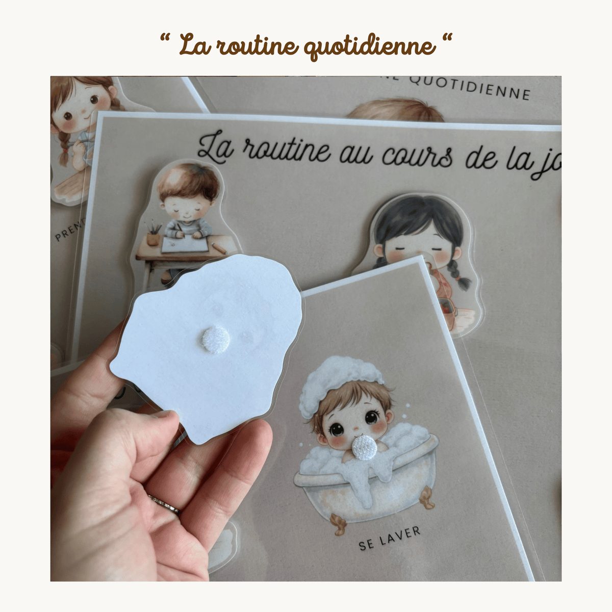 Pochette de planches d'activités éducatives à scratch "La routine quotidienne"