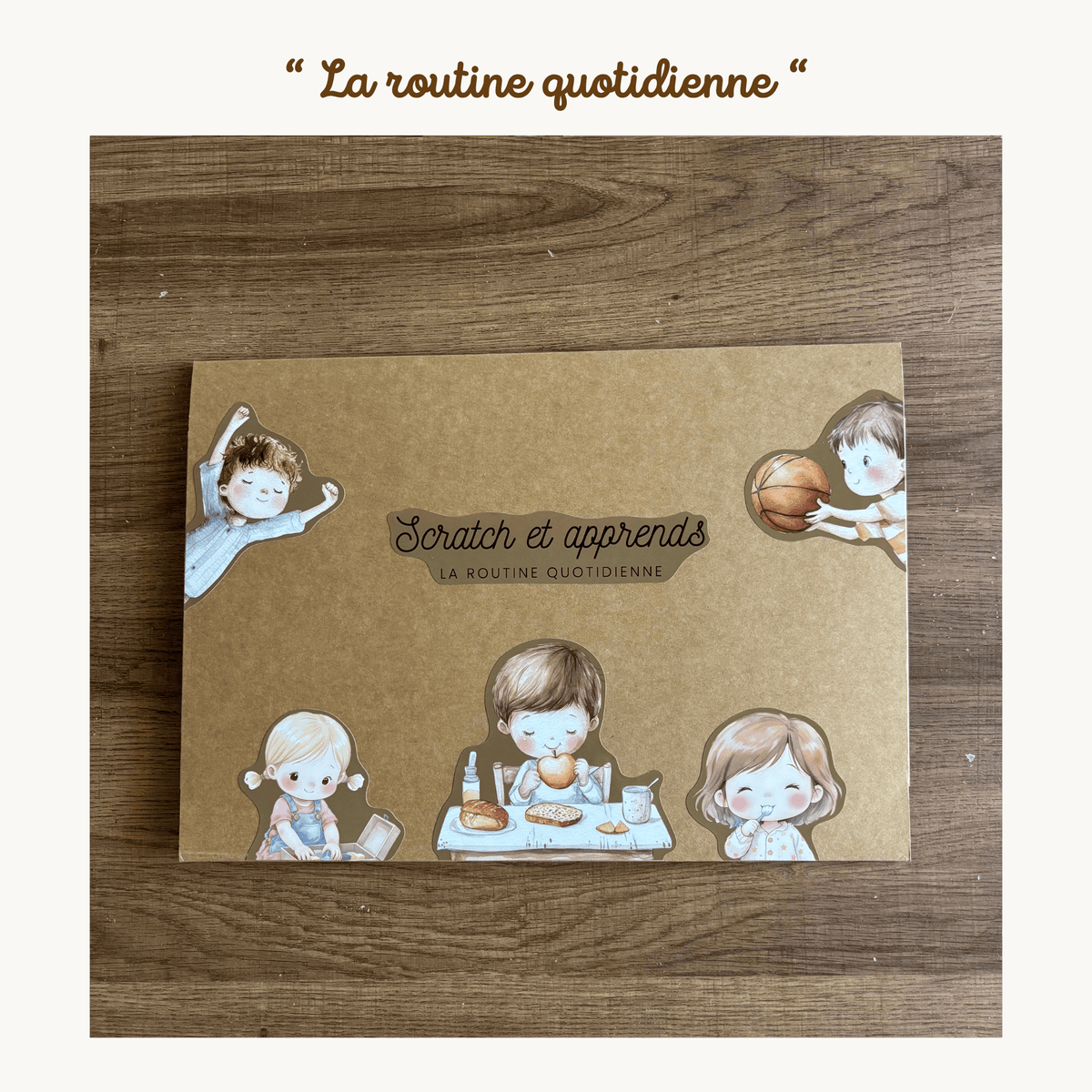 Pochette de planches d'activités éducatives à scratch "La routine quotidienne"