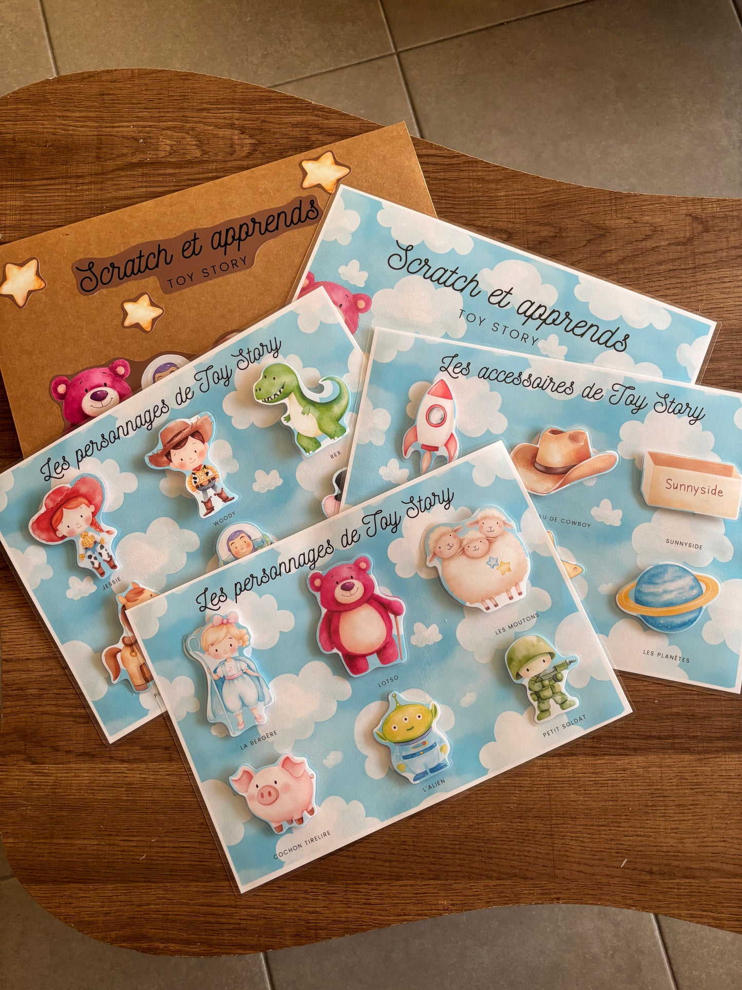 Pochette de planches éducative à scratch “ Toy Story “ ⭐️